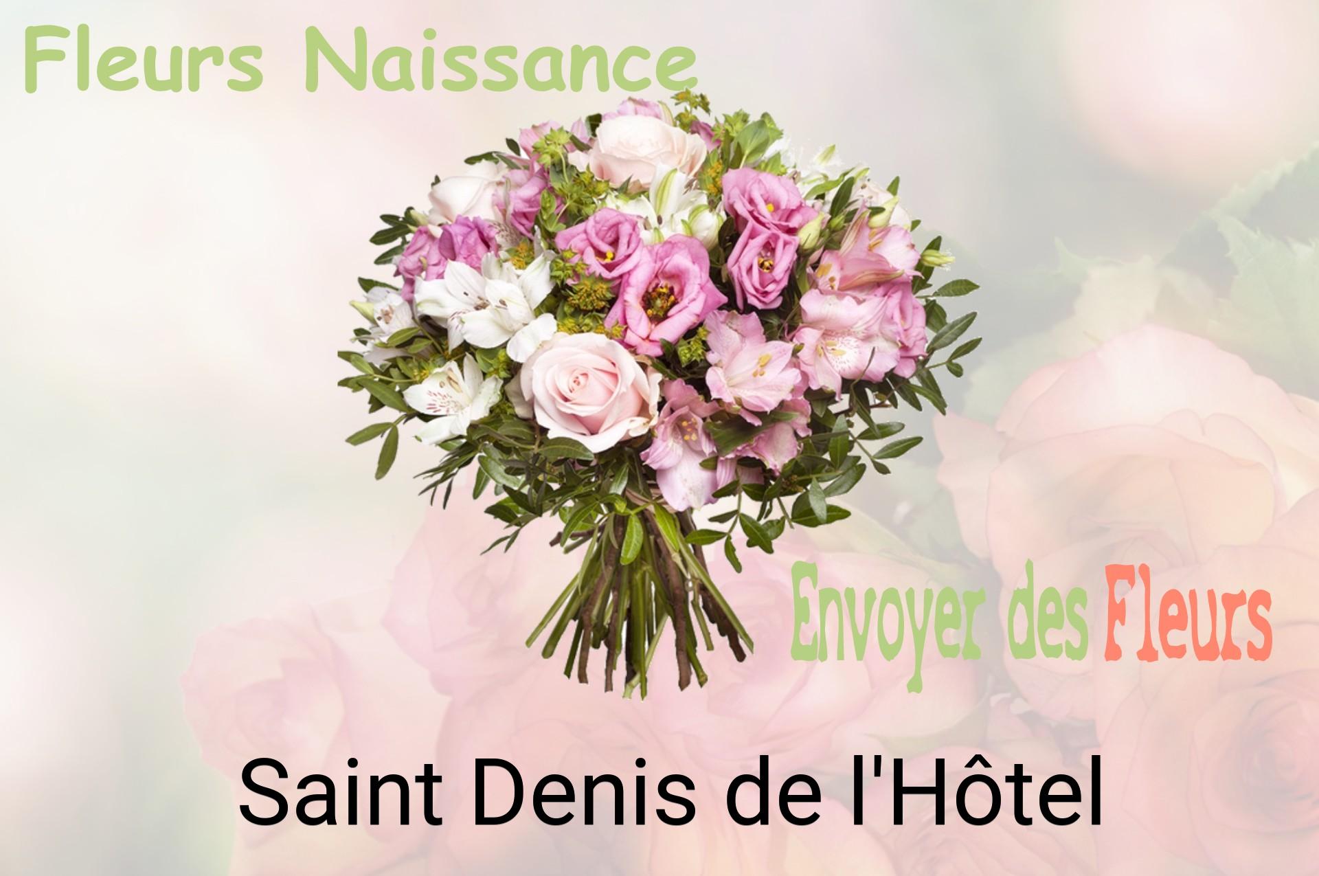Bouquet de fleurs de naissance livré à Saint-Denis-de-l'Hôtel